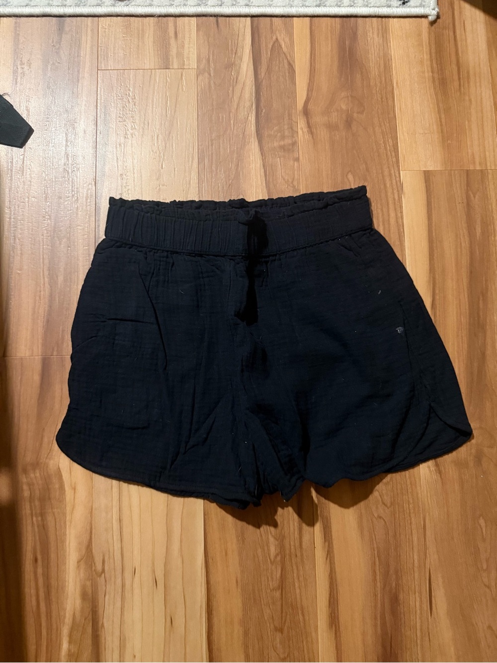 Target Black High-Waist Drawstring Shorts